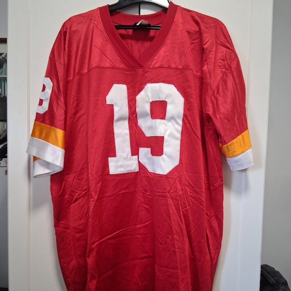 Vintage Throwback Stars Joe Montana #19 Kansas City Chiefs Football Jersey XXL